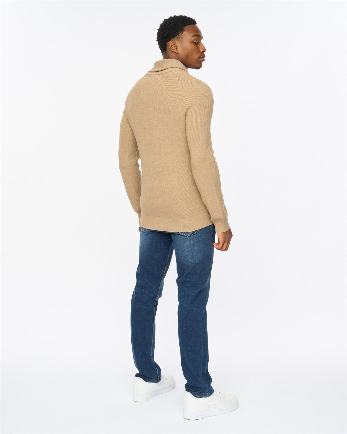 Mens Venosa Shawl Cardigan Stone