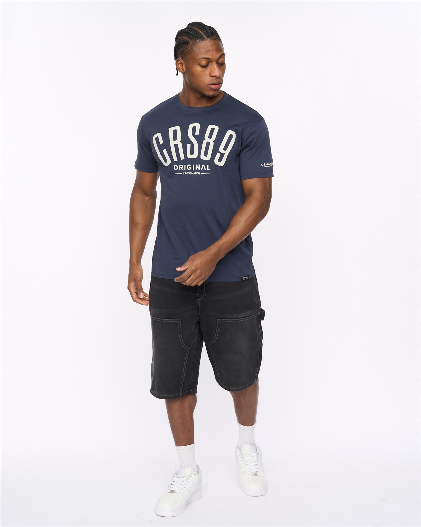 Mens Hallfell T-Shirt Navy