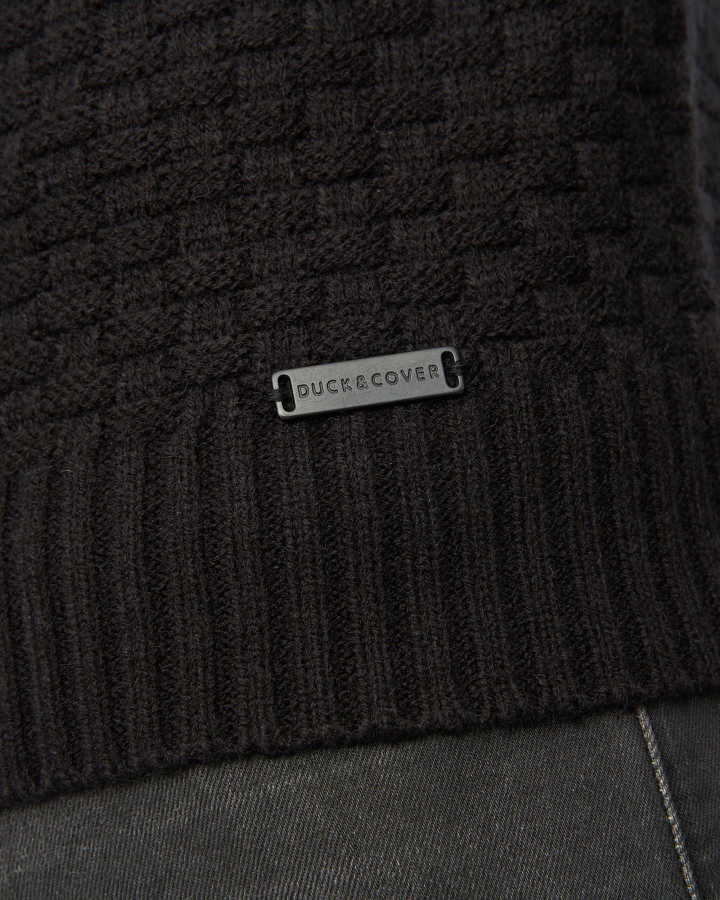Mens Matera Textured Knit Black