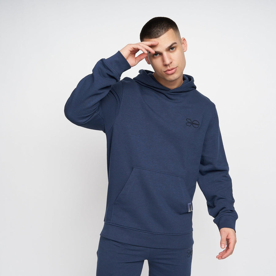 Crosshatch Mens Emmson Hoodie Navy