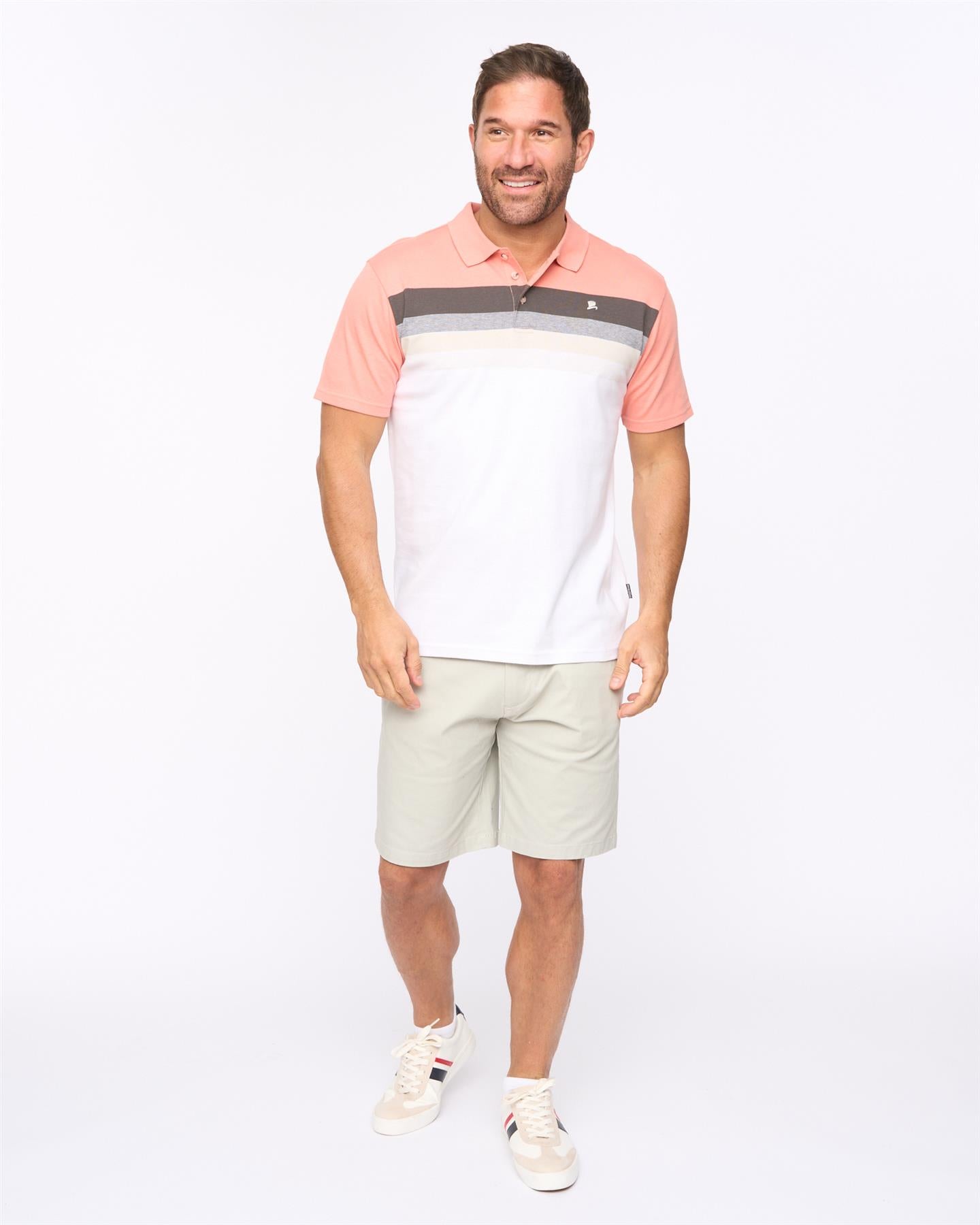 Mens Danson Polo Coral