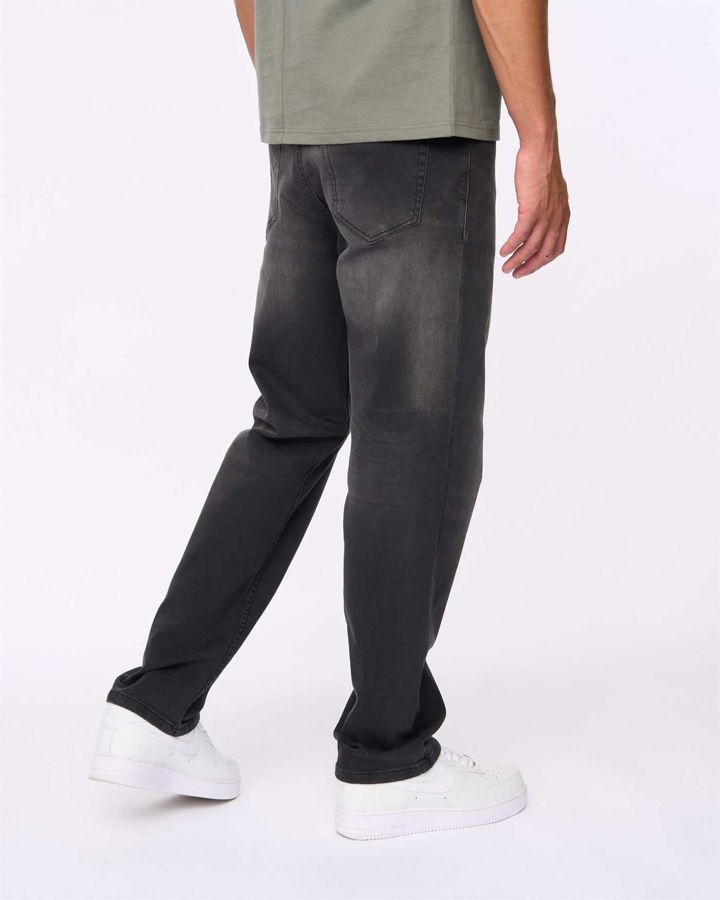 Mens Rushawn Relaxed Fit Jeans Black