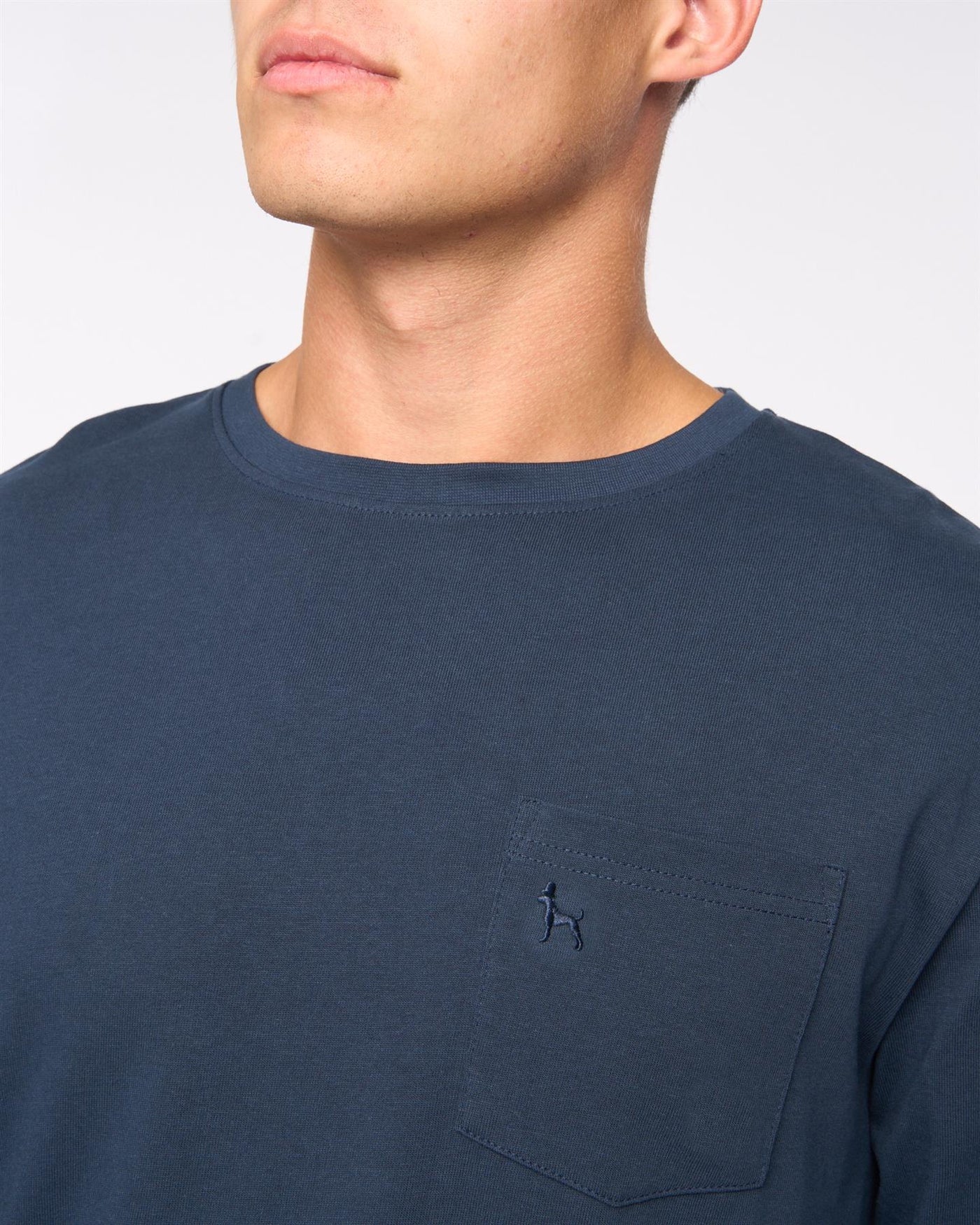 Mens Apsley Long Sleeve T-Shirt Navy