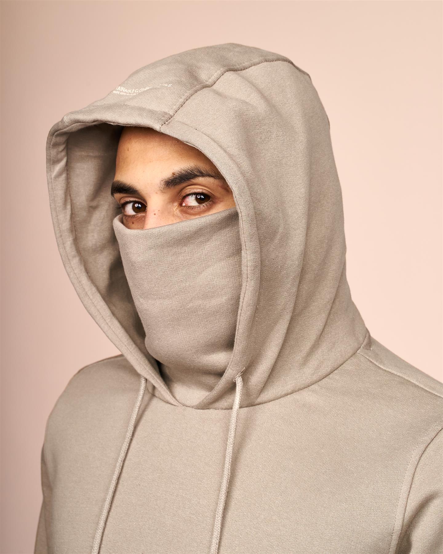 Mens Venmark Snood Sweat Stone