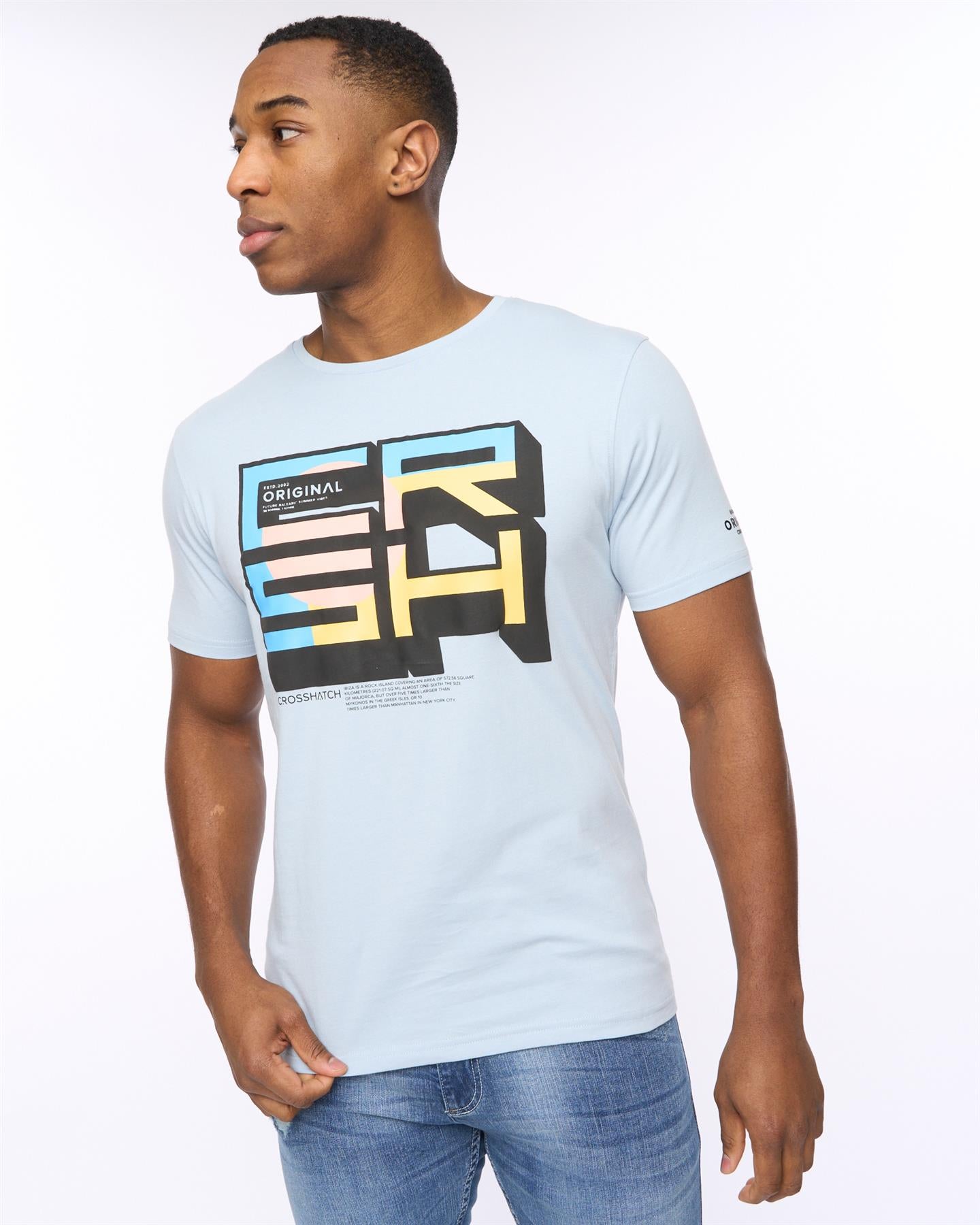 Mens Boxvibe T-Shirt Sky Blue