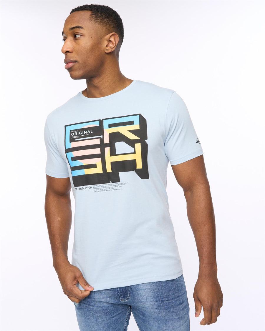 Mens Boxvibe T-Shirt Sky Blue