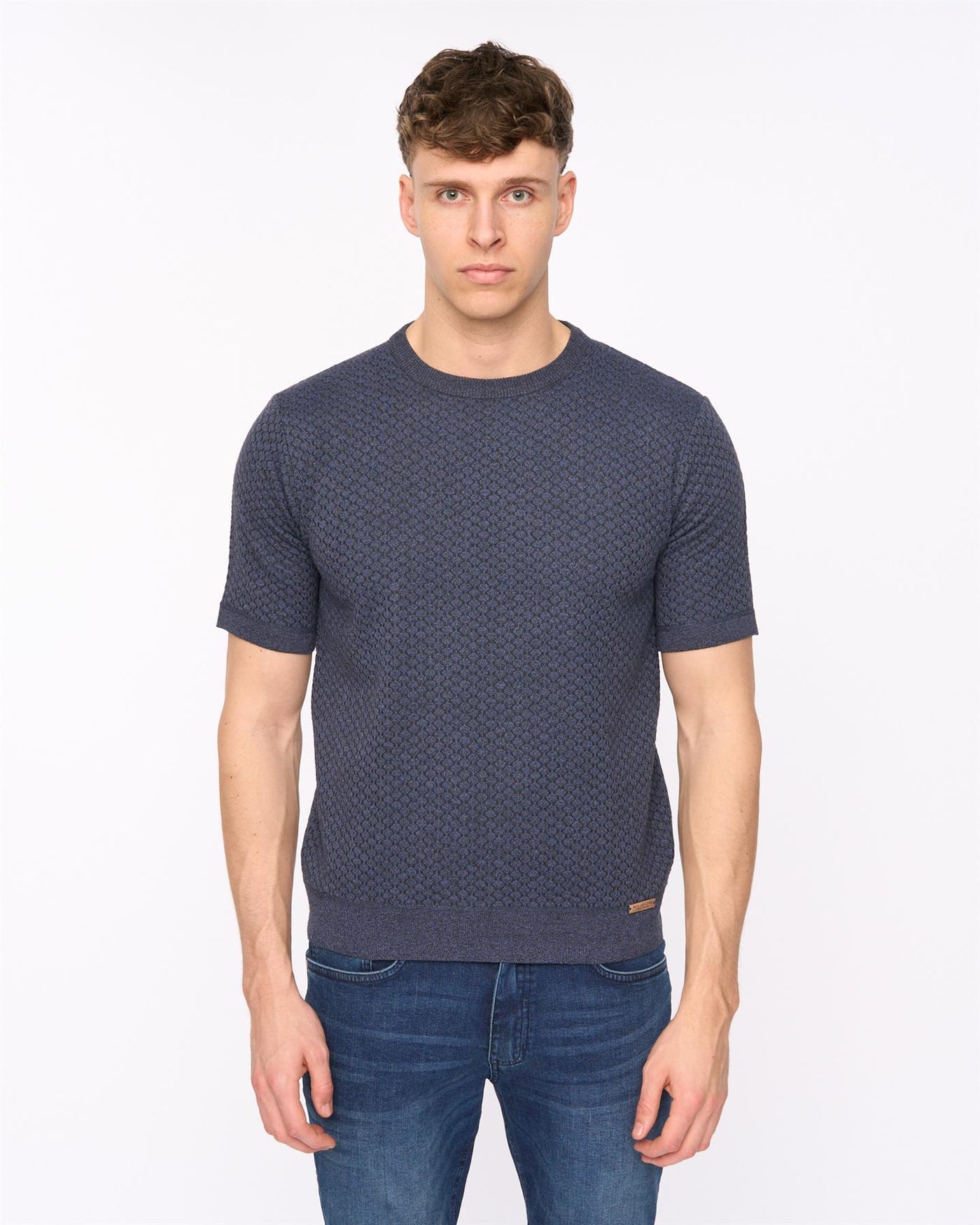 Mens Mataso Knit T-Shirt Slate Blue