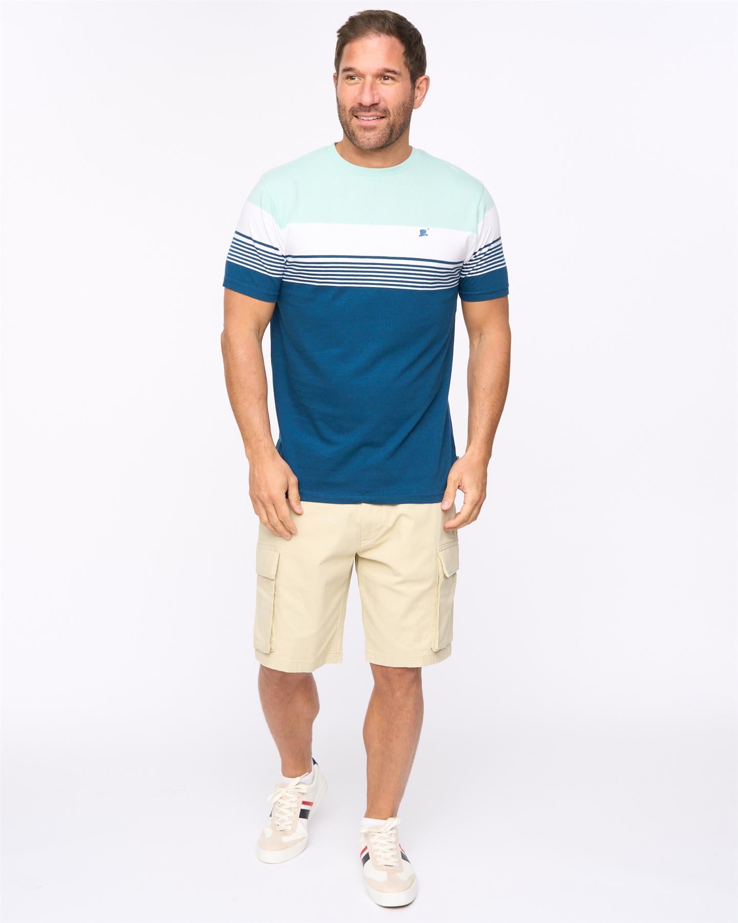 Mens Portmen T-Shirt Mid Blue