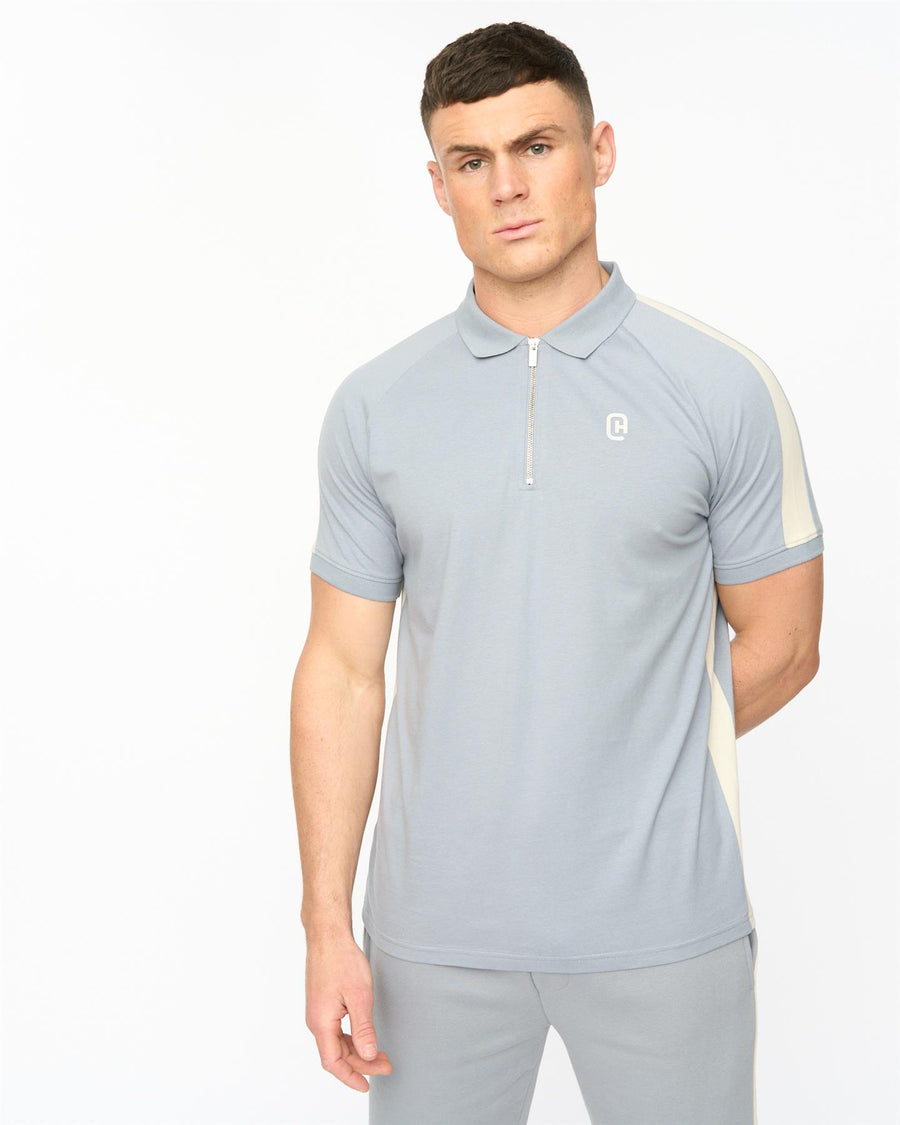 Mens Cresswill Polo Steel Blue