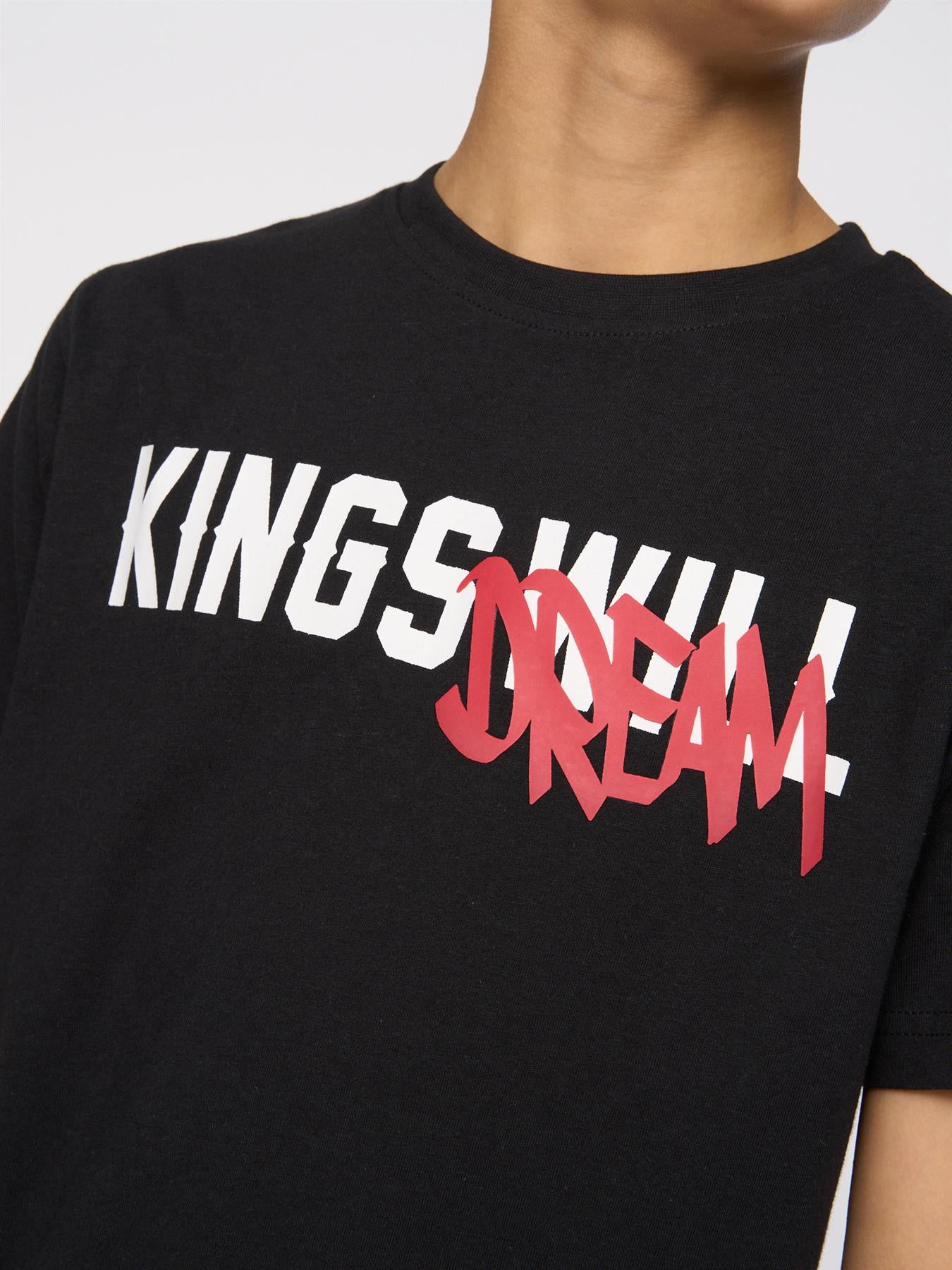 Kids Boys Tagged T-Shirt Black