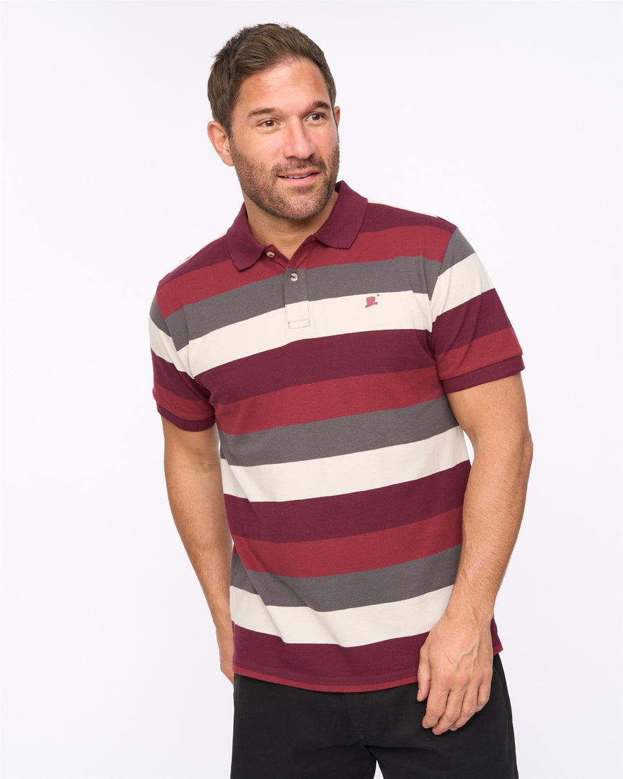 Mens Hadley Polo Burgundy