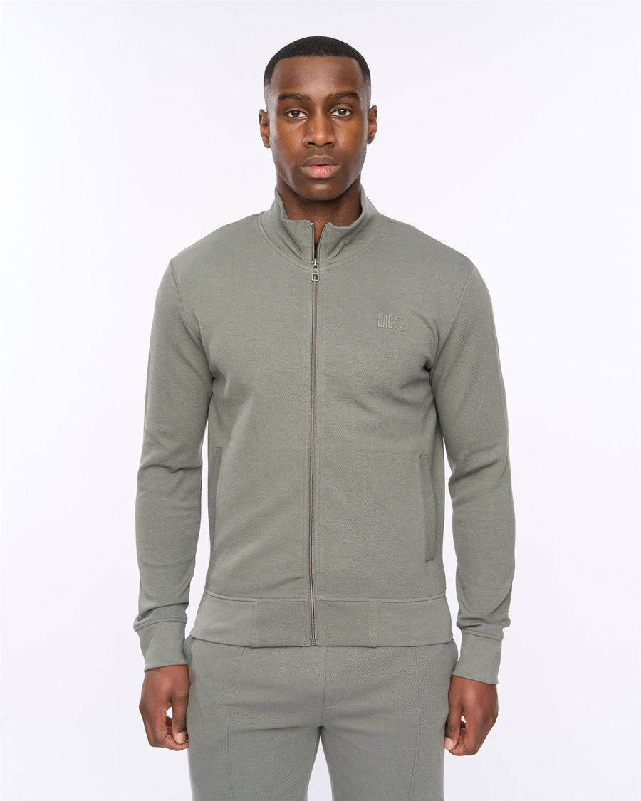 Mens Hannings Zip Thru & Joggers Set Olive