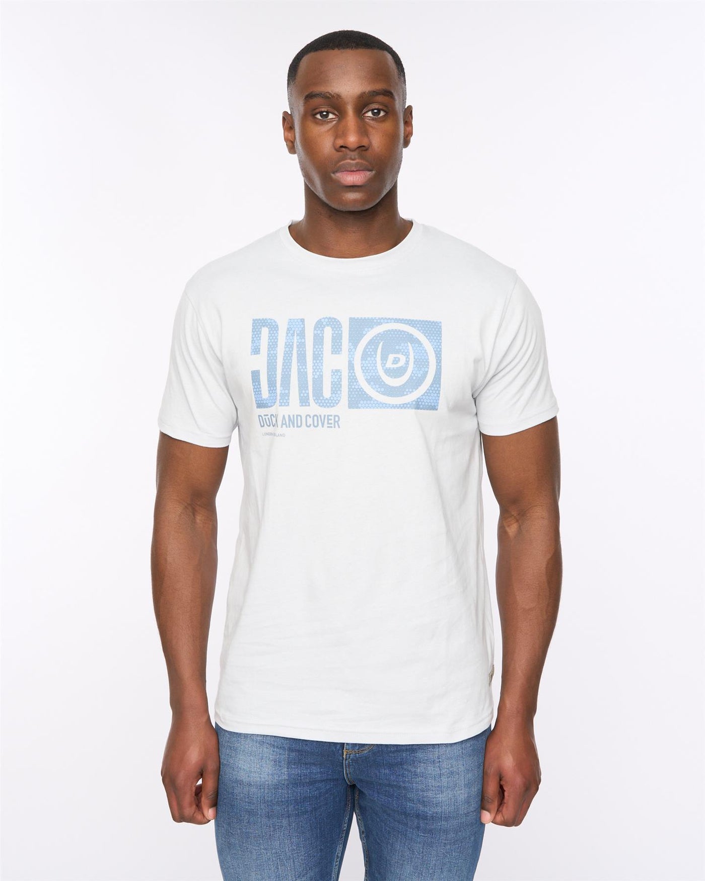 Mens Hexocamo T-Shirt Light Blue