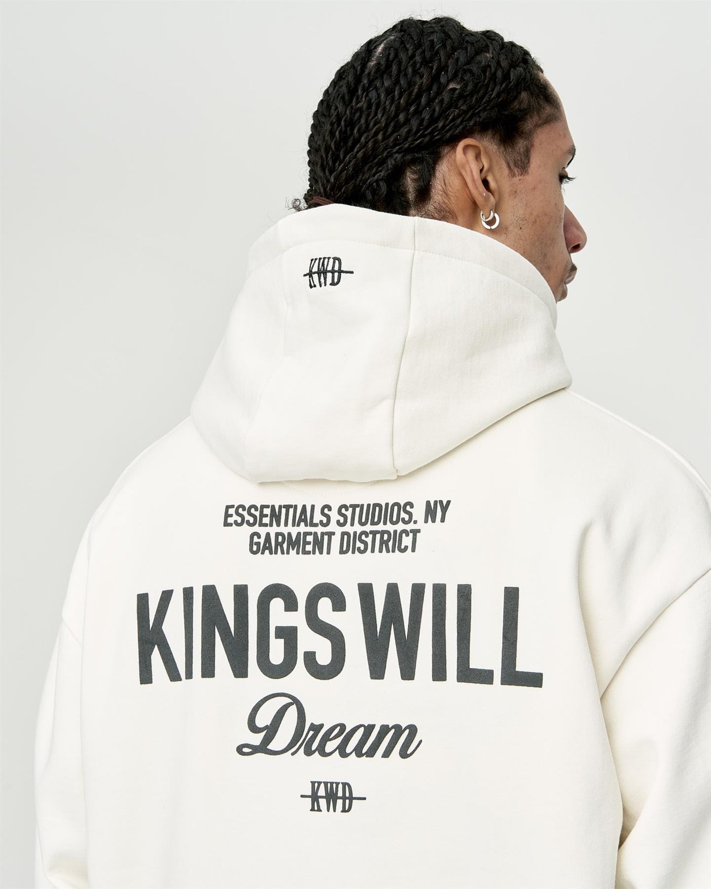 Mens Studio Garment District Hoodie White