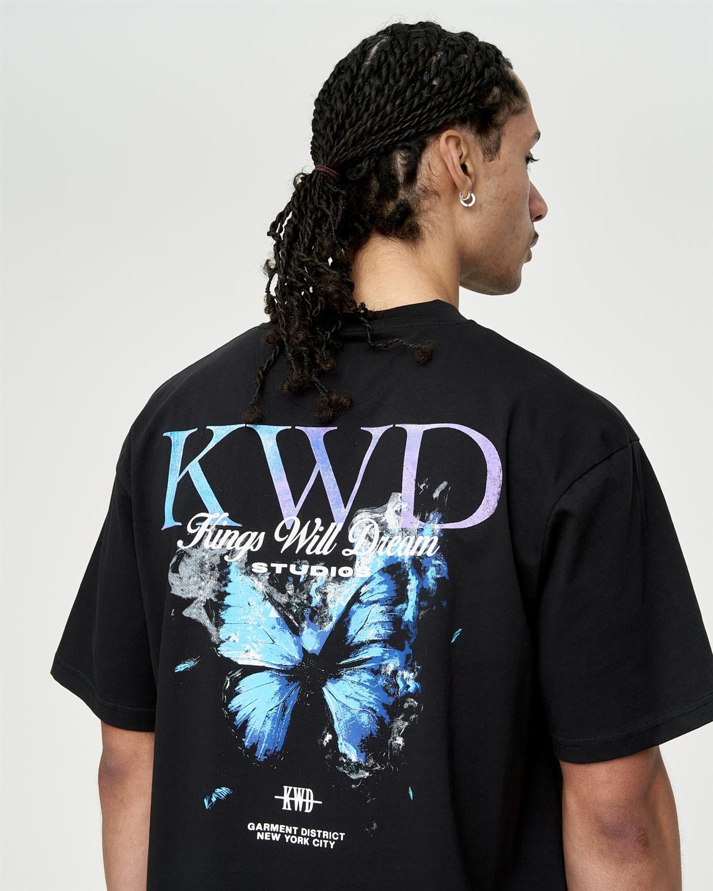 Mens Studio Butterfly T-Shirt Black