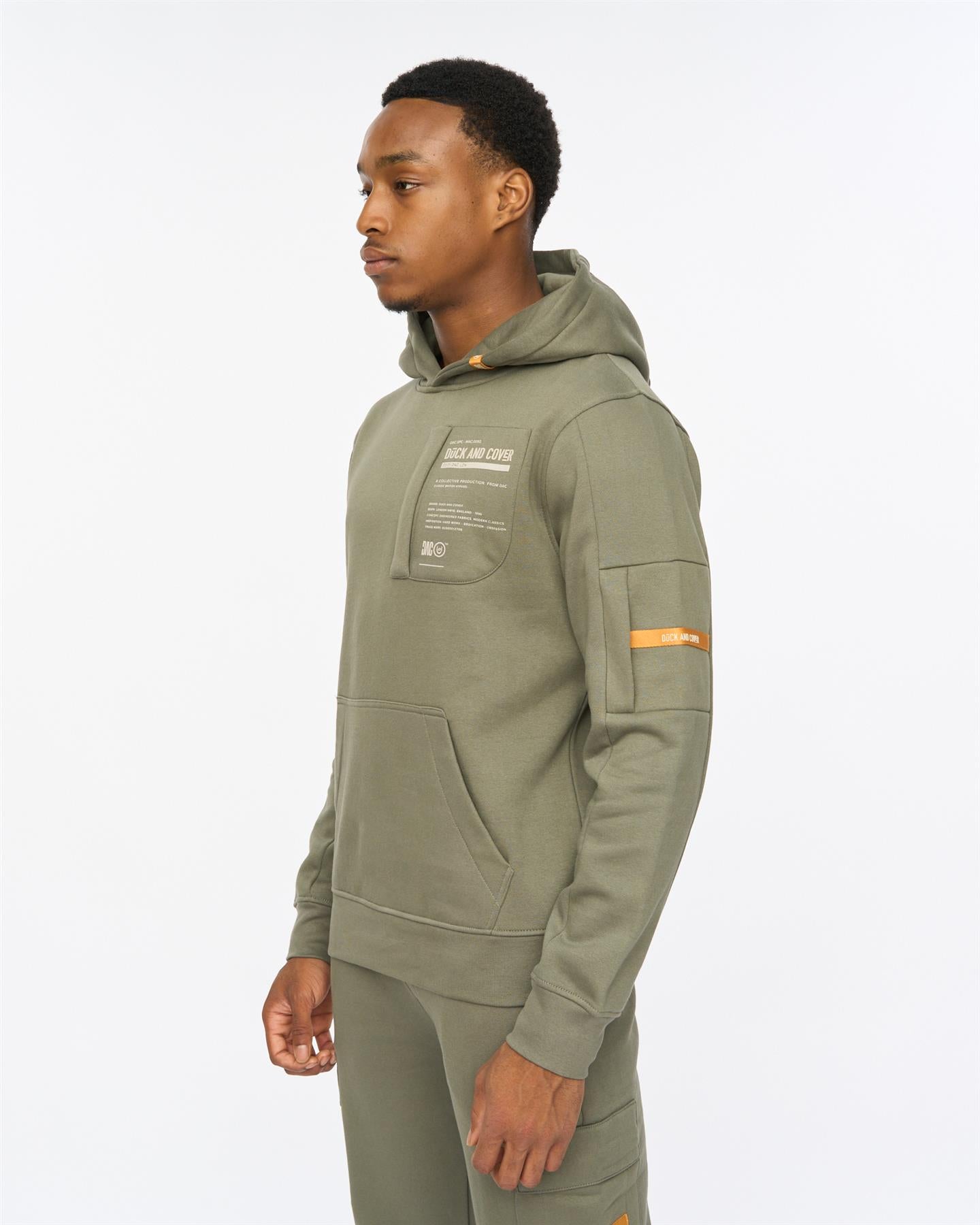 Mens Adamsberg Hoodie Dark Olive