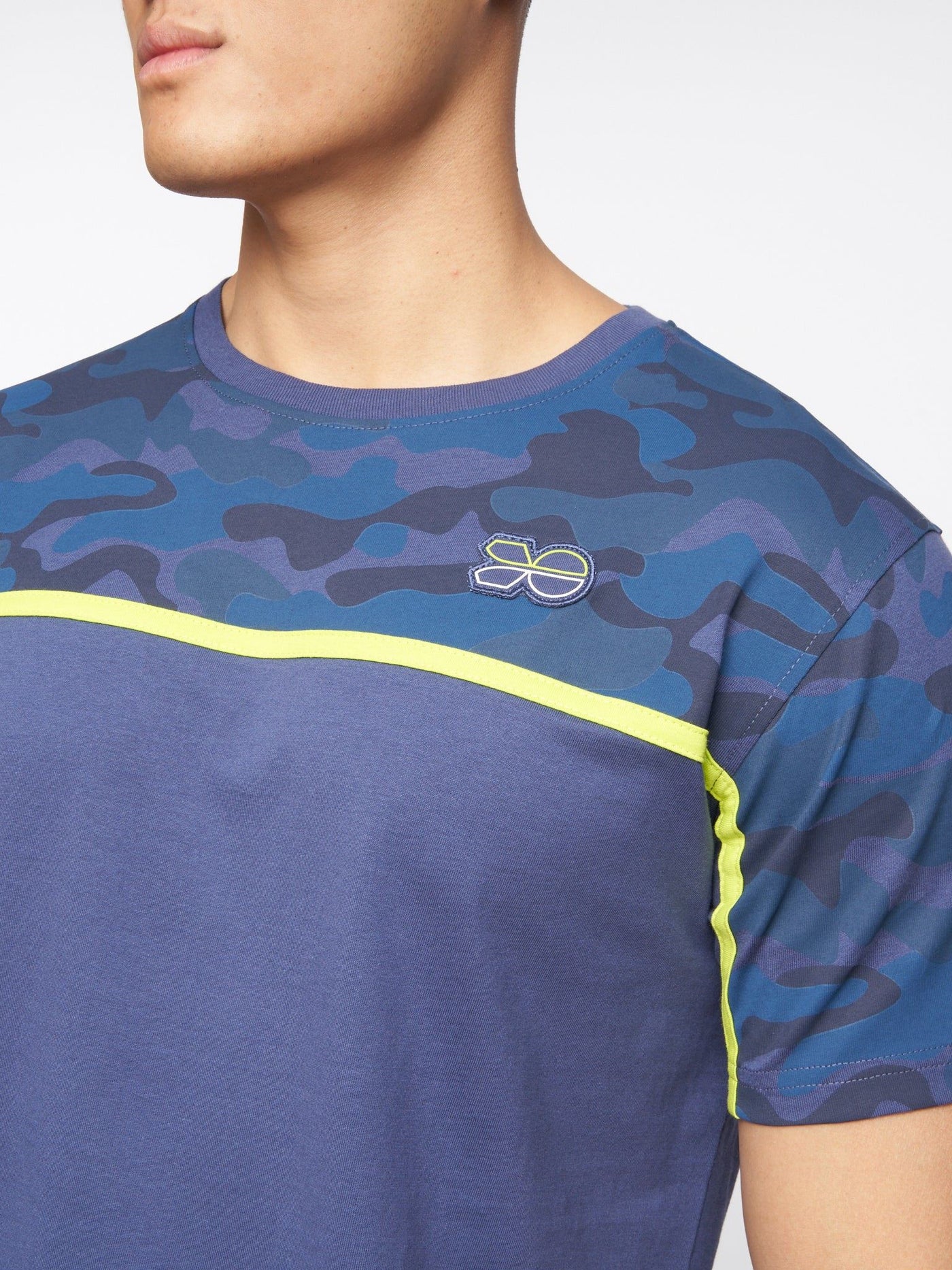 Brightling Camo T-Shirt Denim Blue