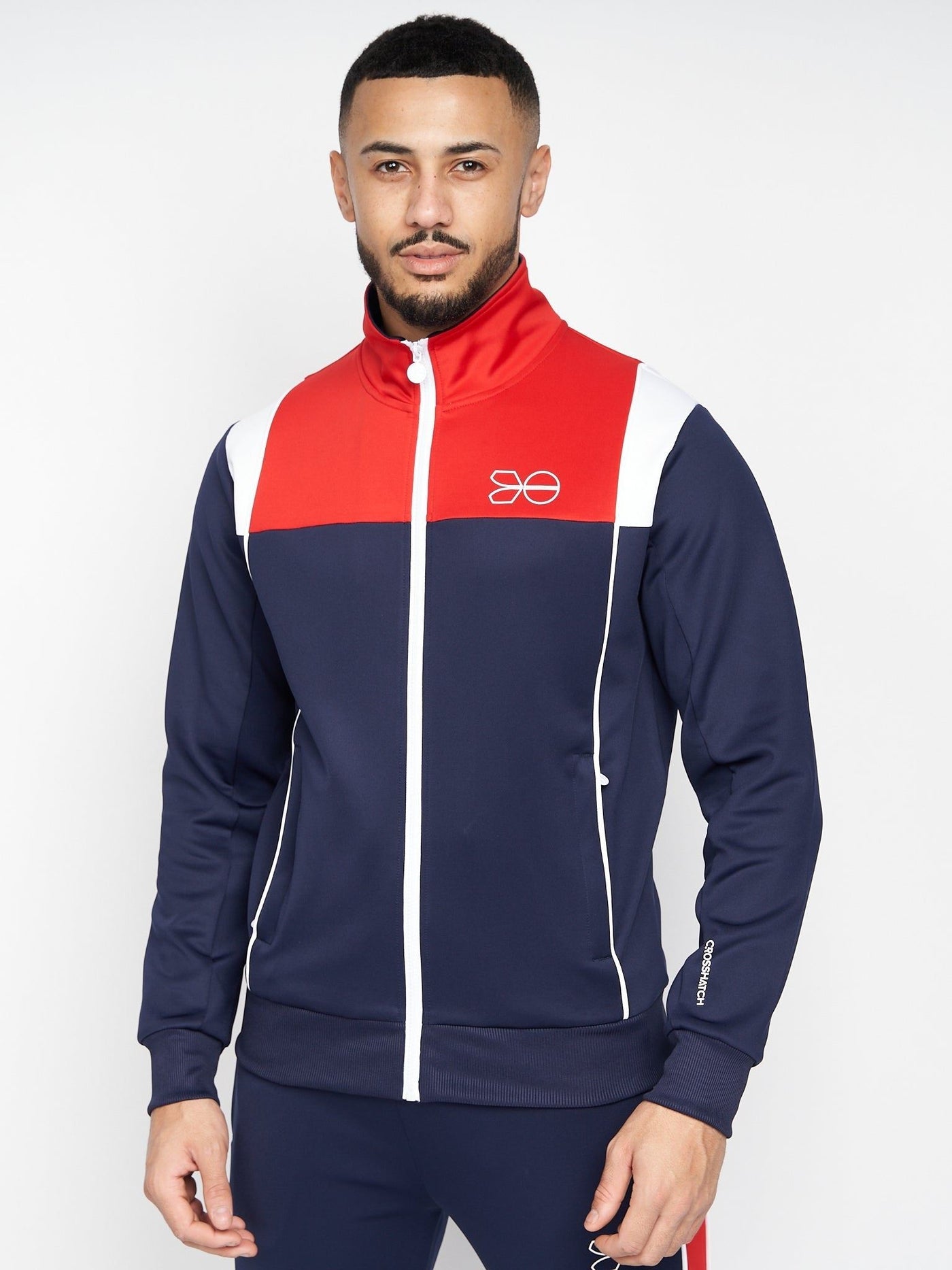 Mens Chinooks Tracksuit Navy/Red