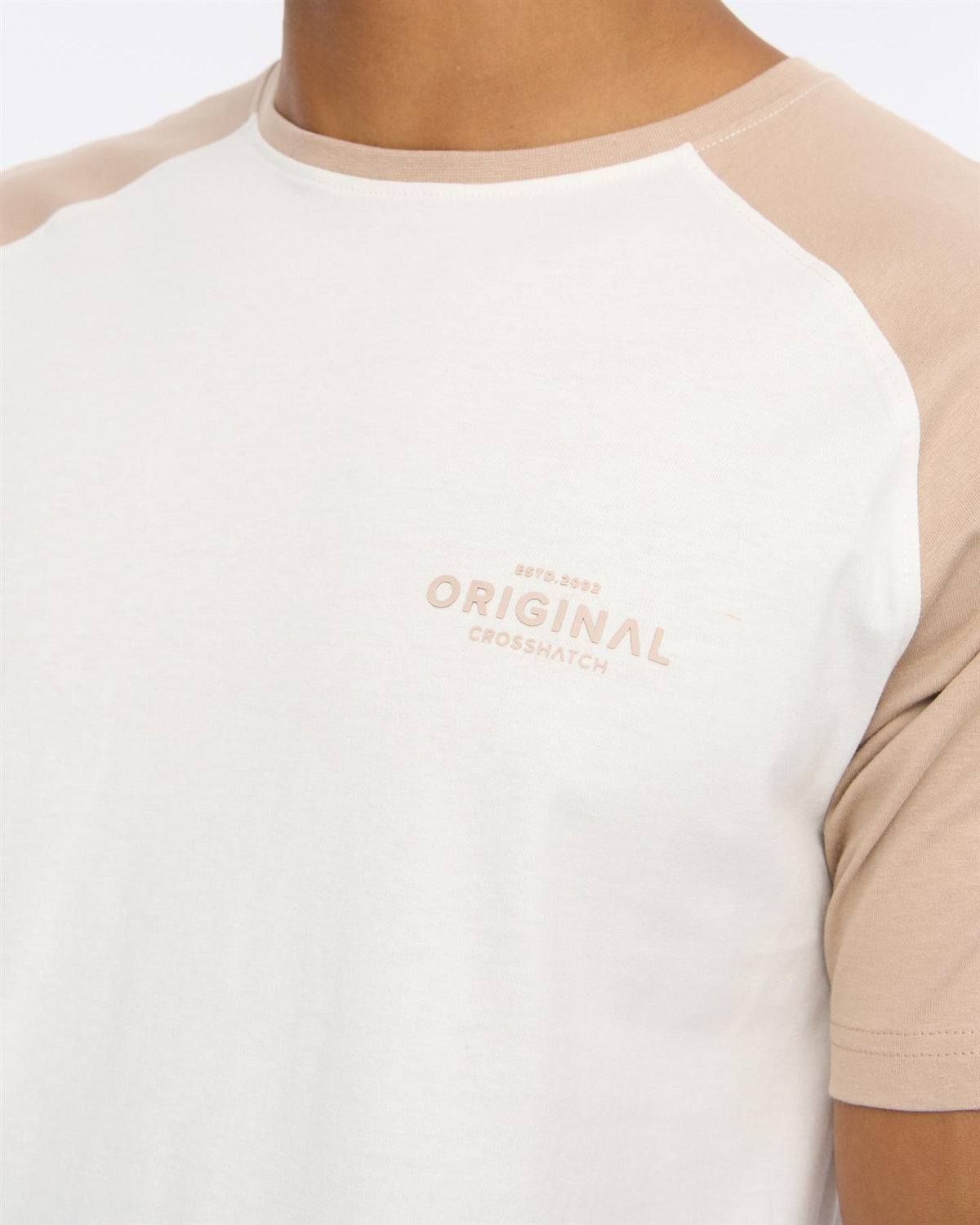 Mens Meza T-Shirt Off White/Stone