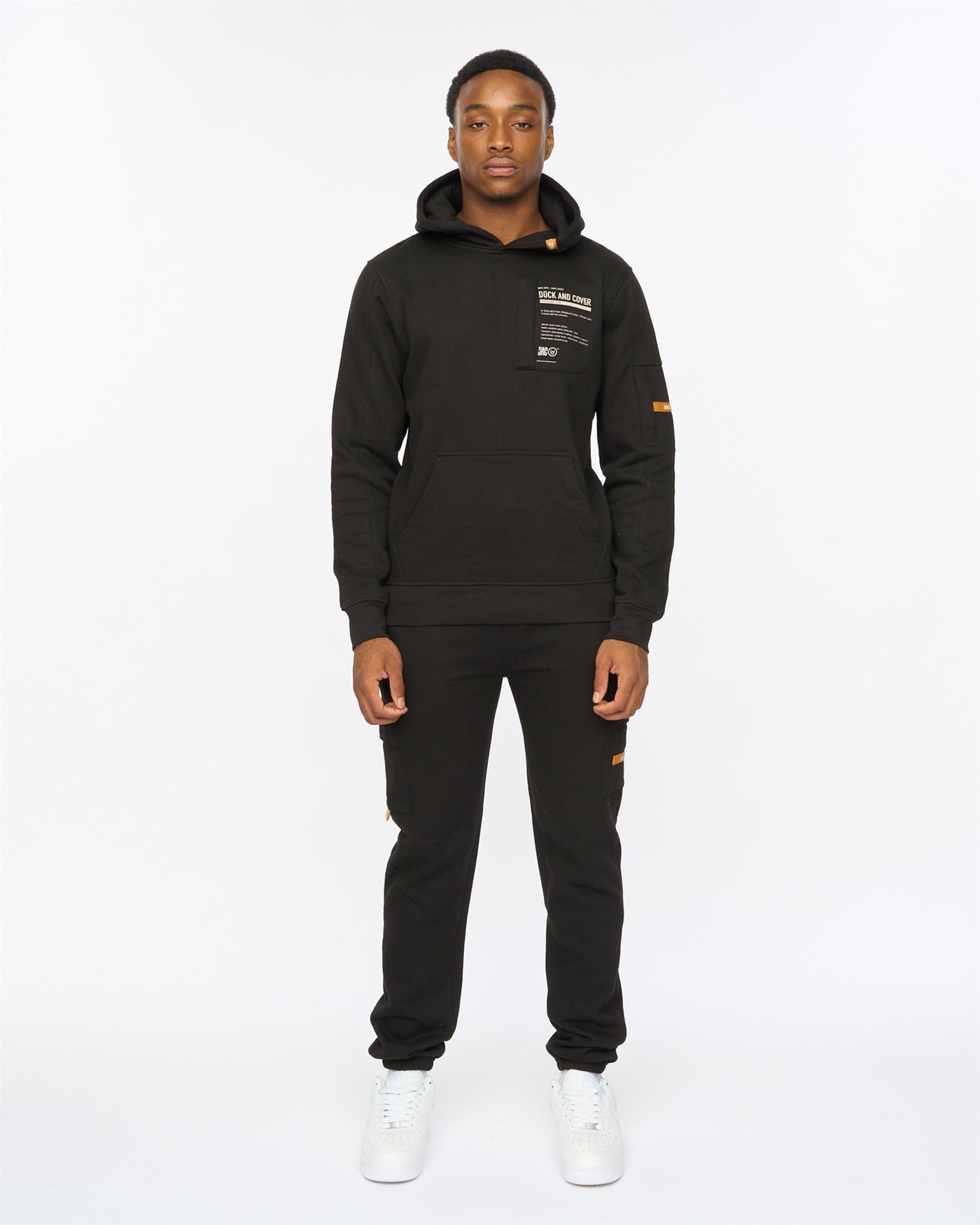Mens Adamsberg Hoodie & Joggers Set Black