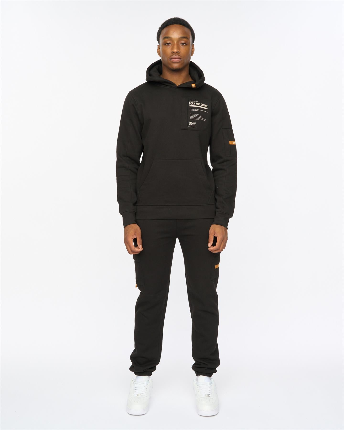 Mens Adamsberg Hoodie & Joggers Set Black