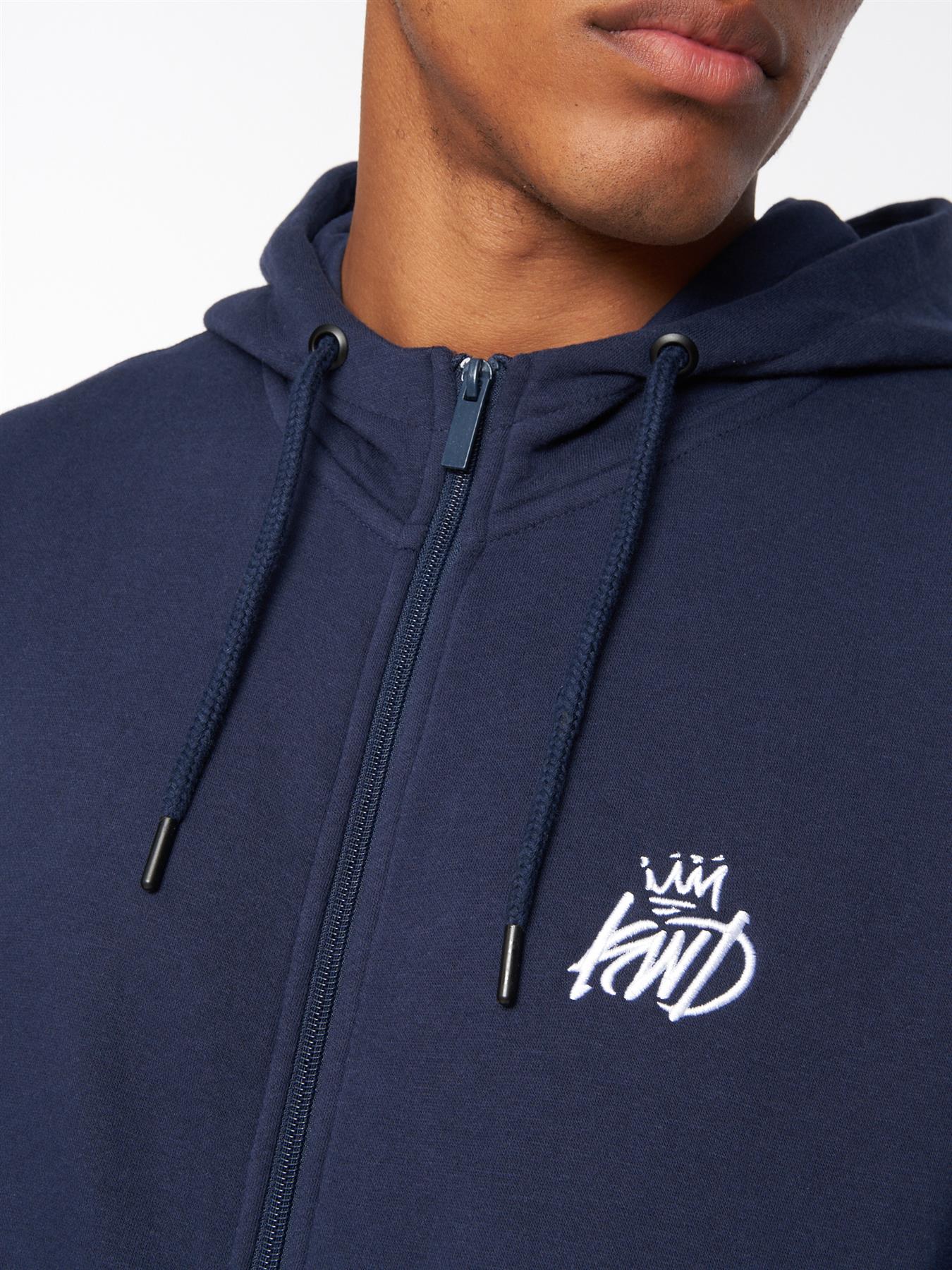 Coby Zip Thru Hoody Navy