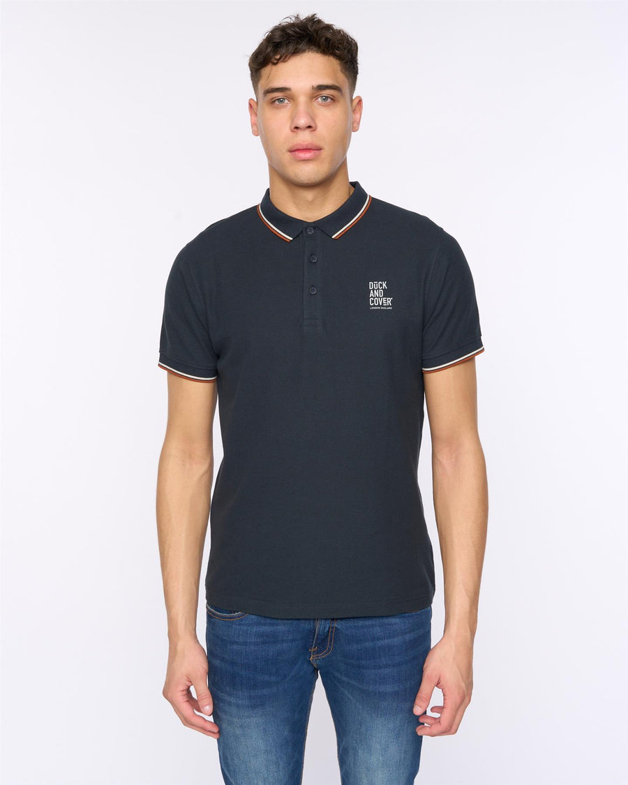 Mens Melports Polo Navy