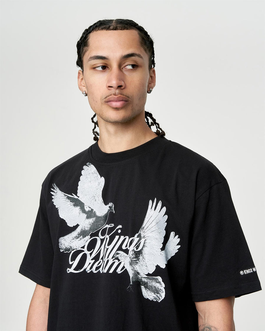 Mens Studio High Flying Doves T-Shirt Black