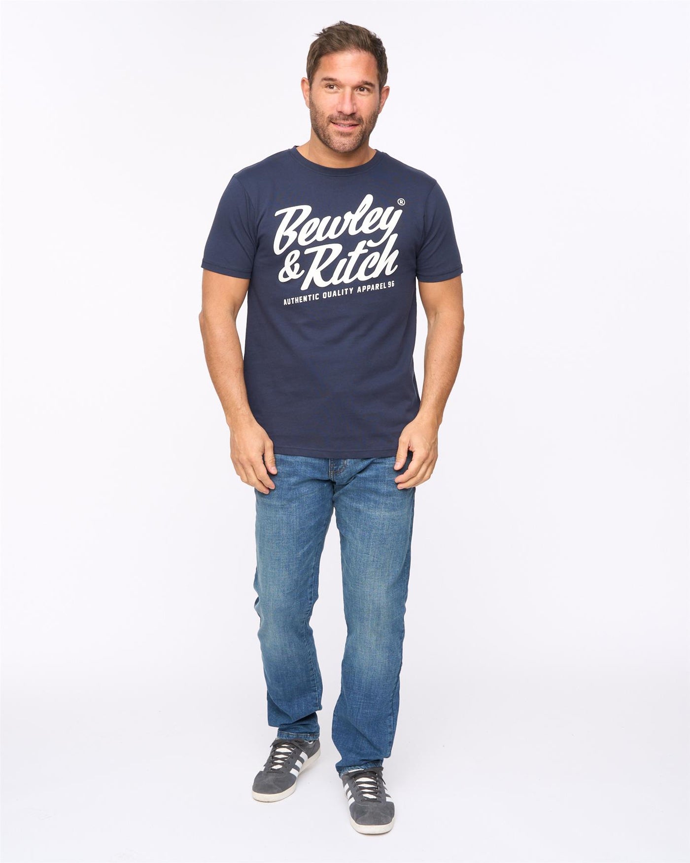 Mens Harlings T-Shirt Navy
