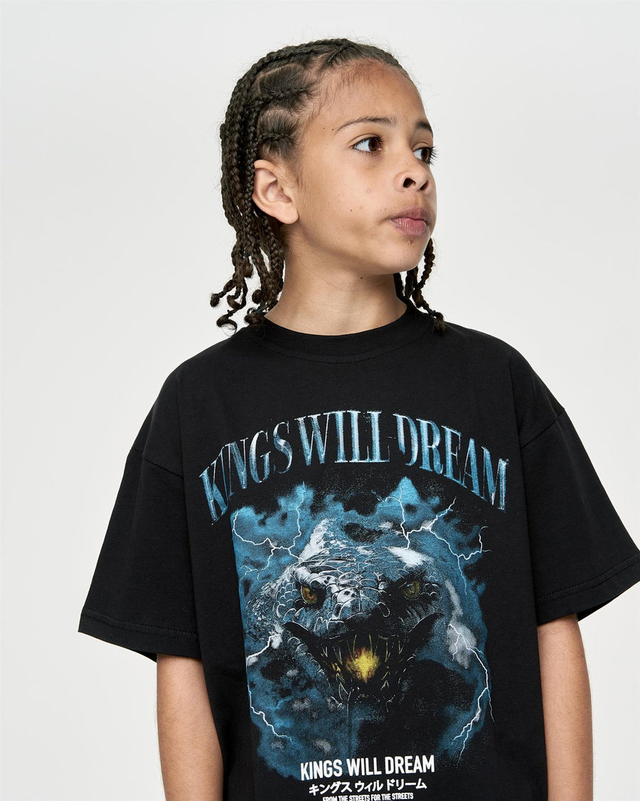Kids Boys Studio Snake Smile T-Shirt Black