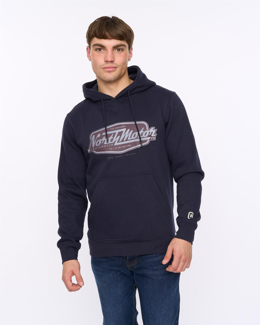 Mens Hellmere Hoodie Navy