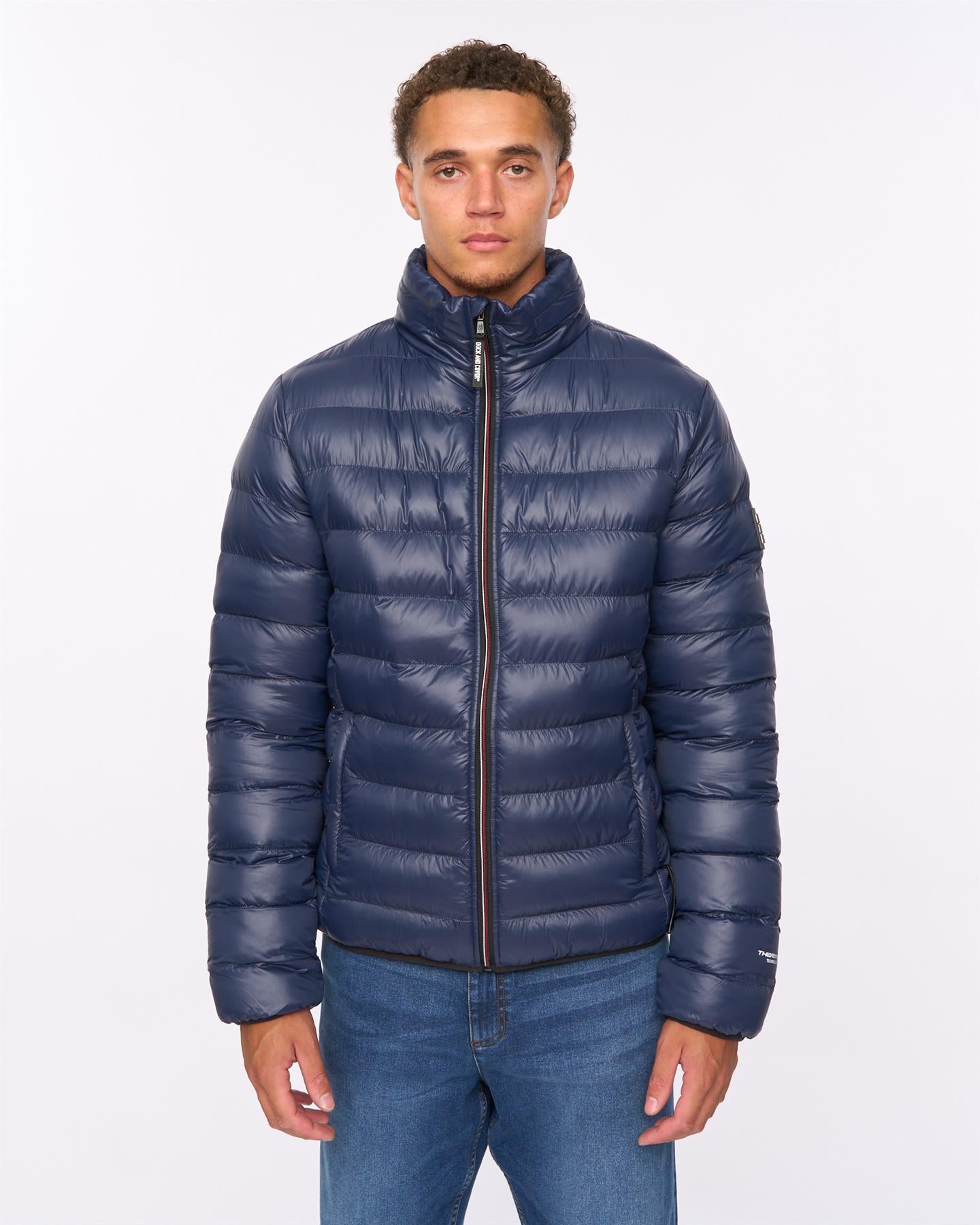 Mens Shemmy Two Quilted Jacket Navy