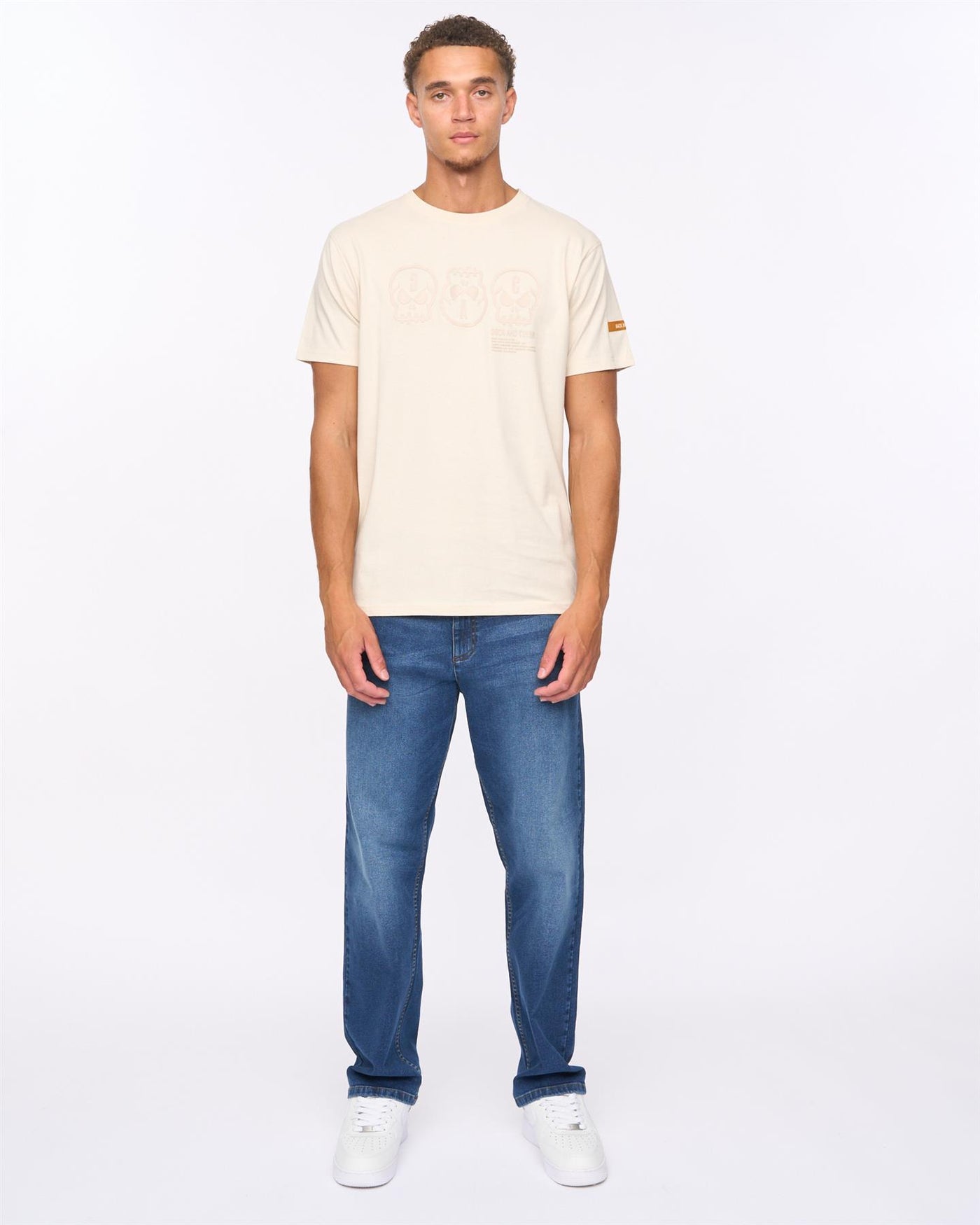 Mens Deltamans T-Shirt Light Stone