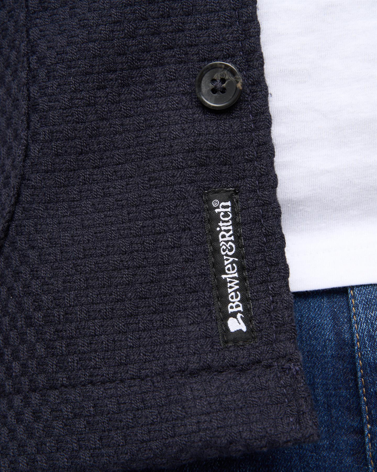 Haynerson Textured Overshirt Navy