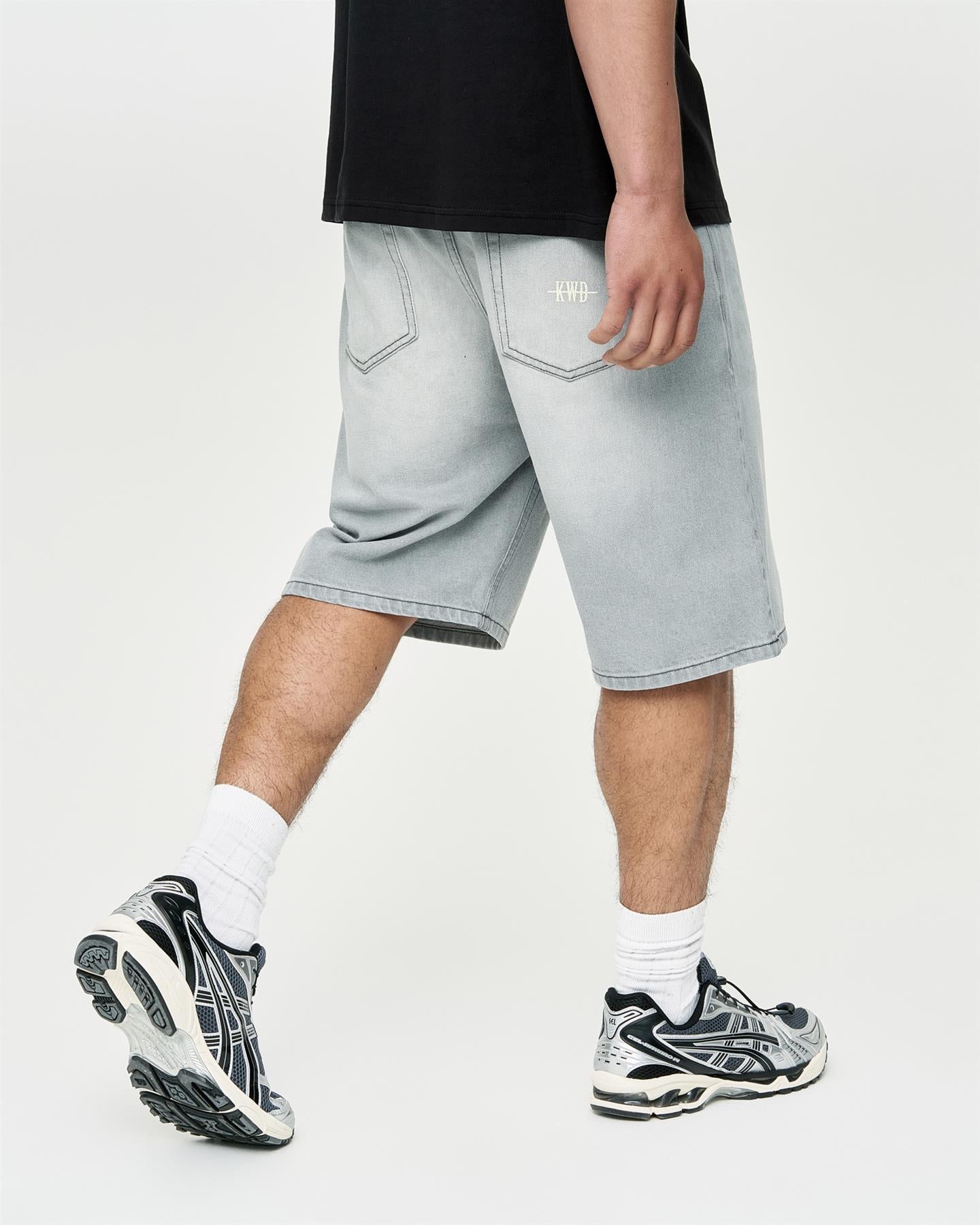 Mens Studio Dubl Jorts Light Grey Wash