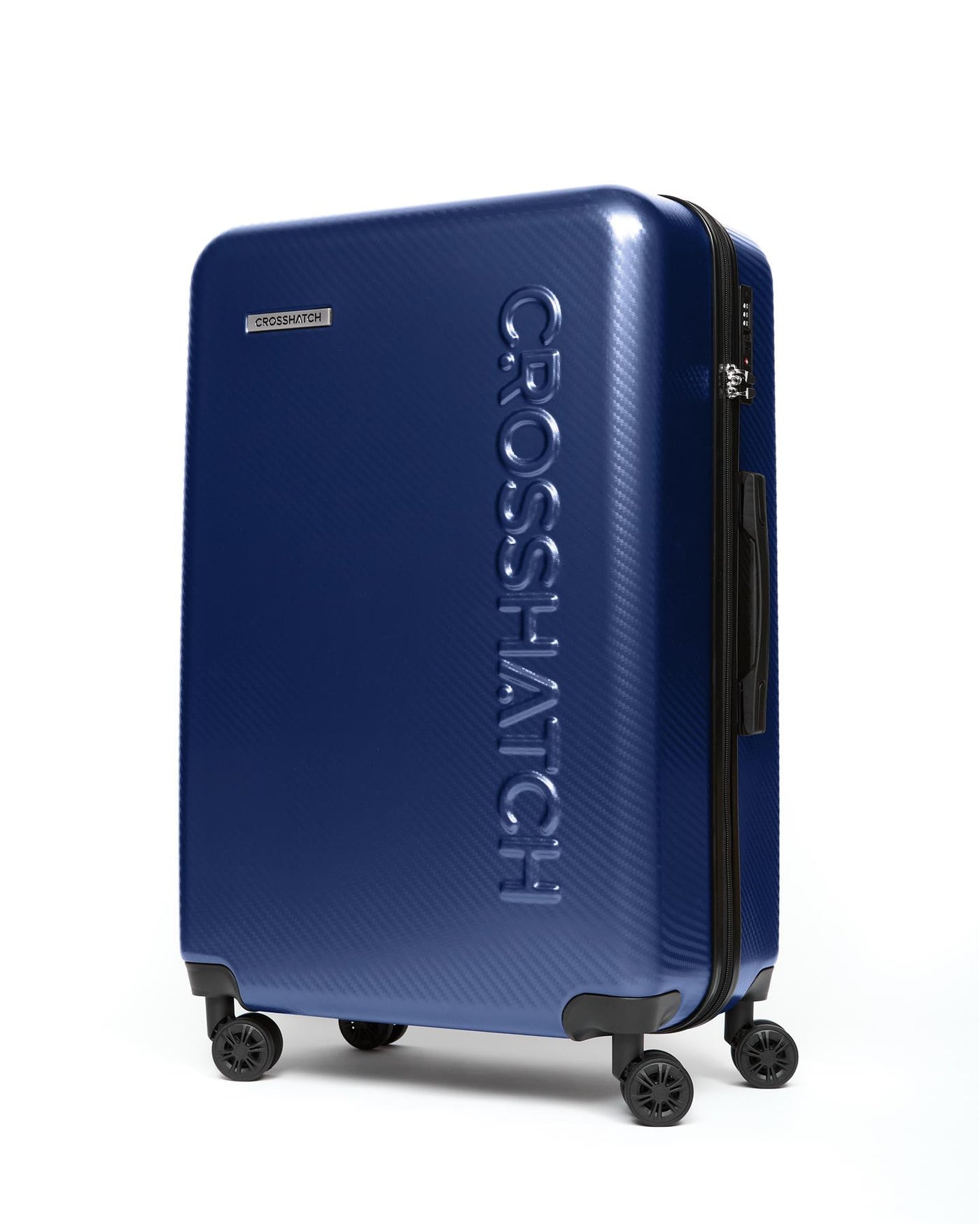Mens Escapade Embossed Suitcase 3pk Royal