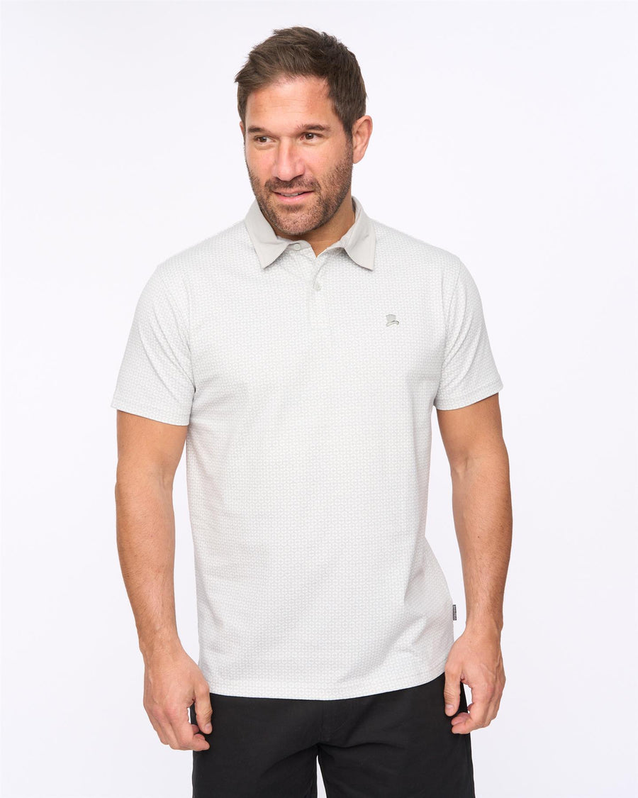 Mens Calvert Polo Light Grey