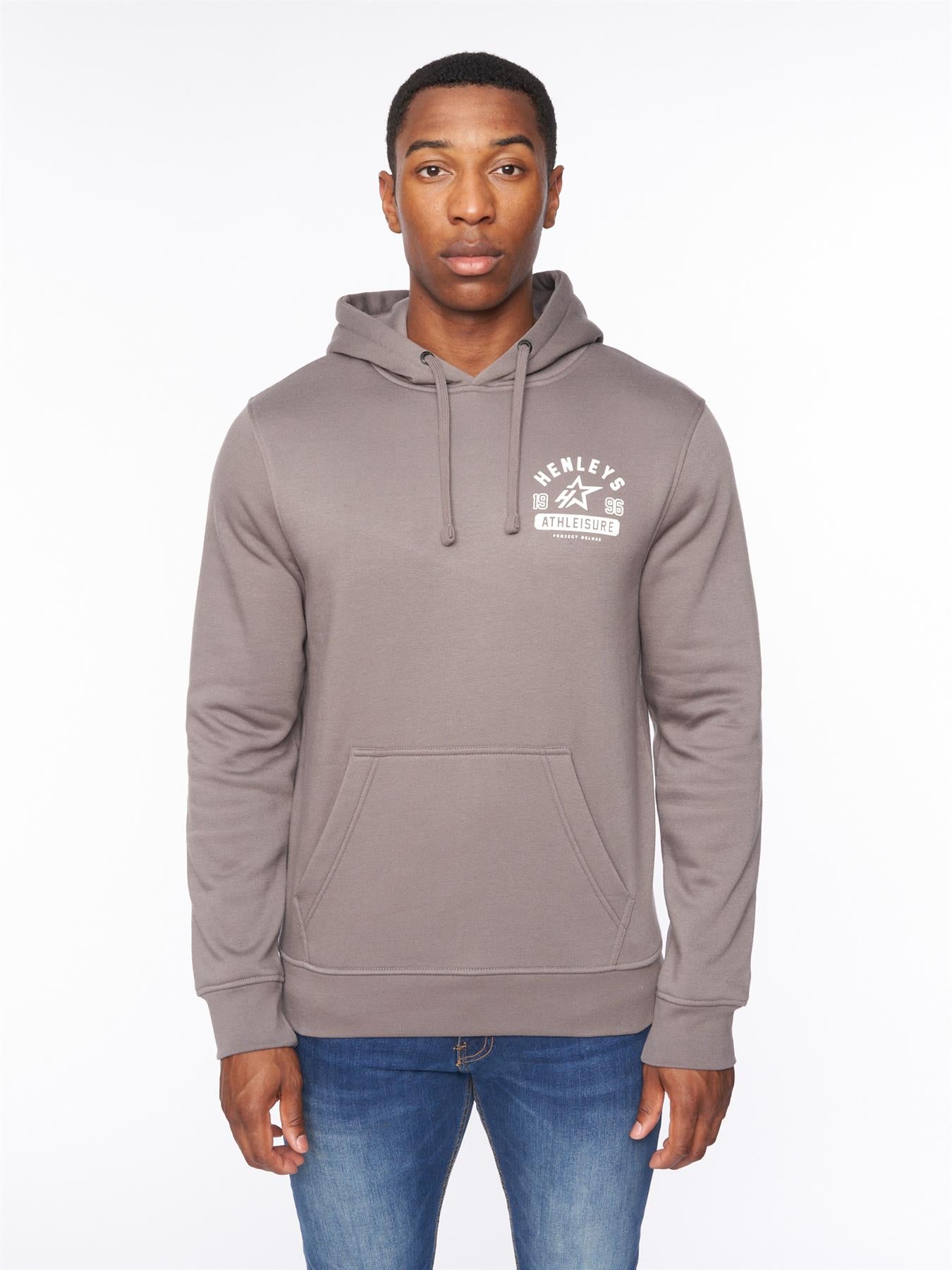 Mens Upton Hoodie Dark Grey