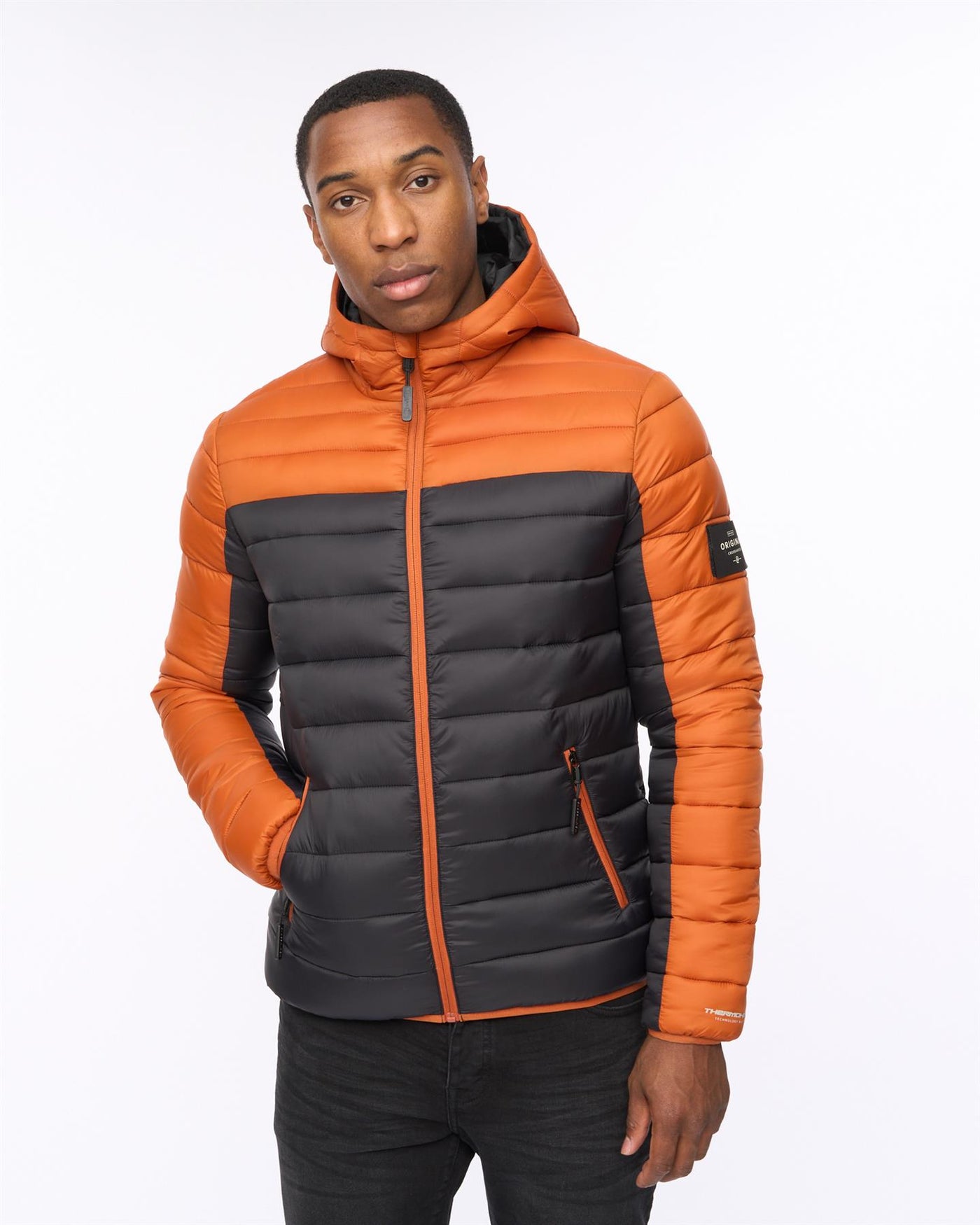 Mens Velopment Jacket Burnt Orange