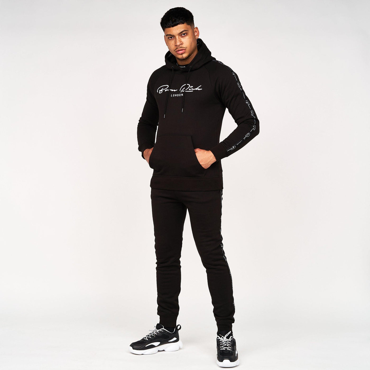 Born Rich Mens Dorigo Hoodie Black