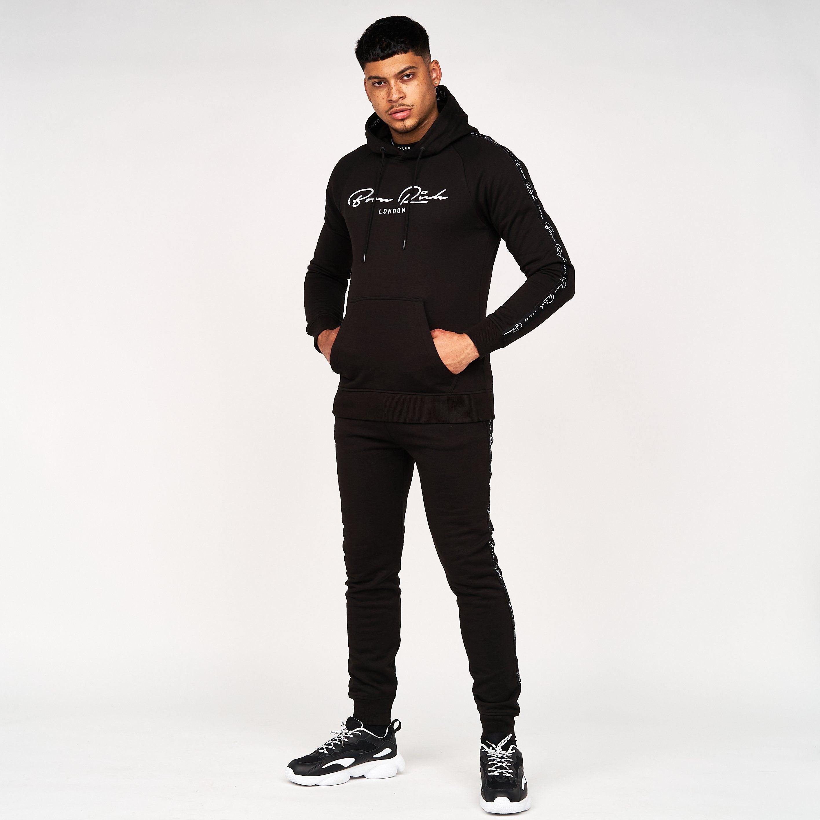 Born Rich Mens Dorigo Hoodie Black