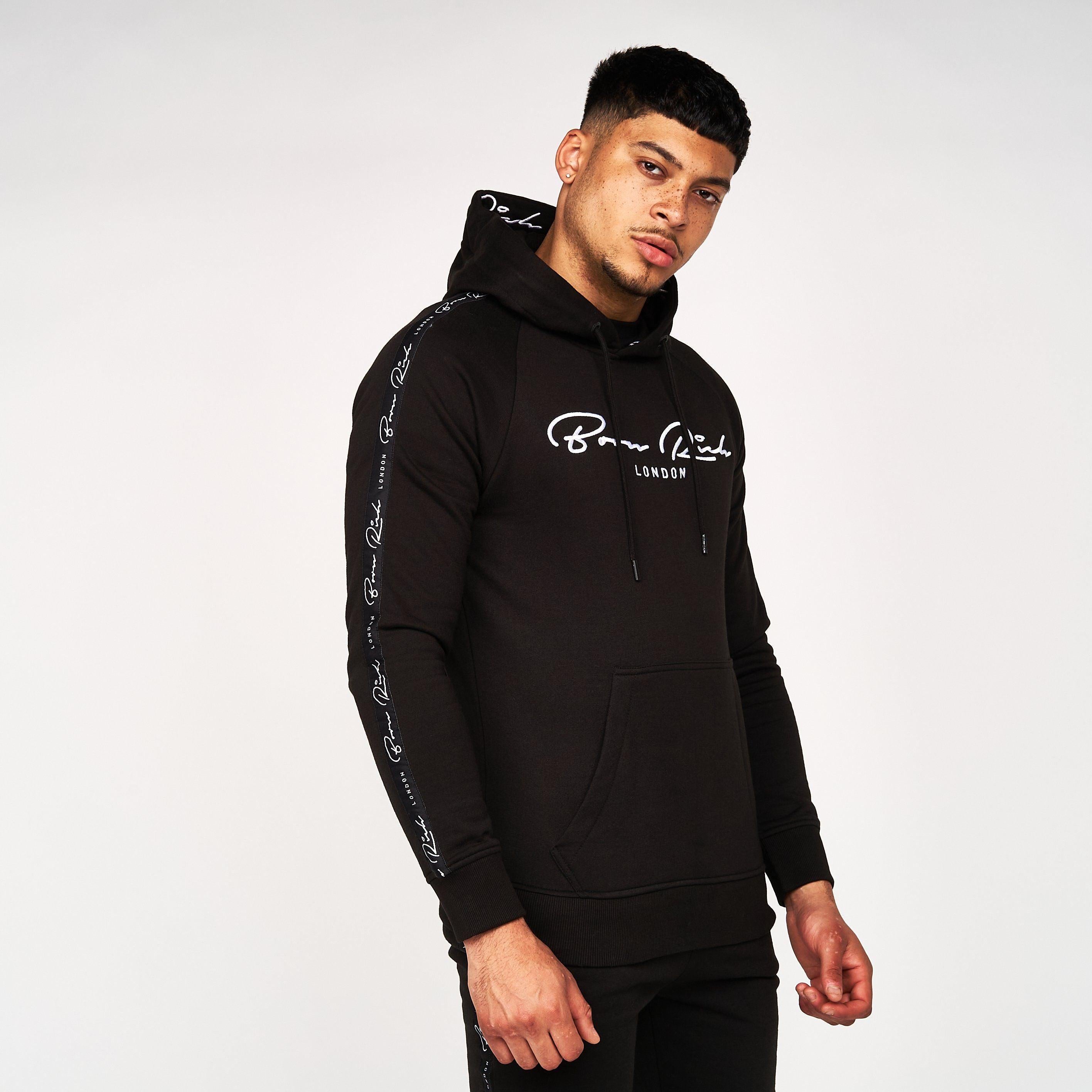 Born Rich Mens Dorigo Hoodie Black