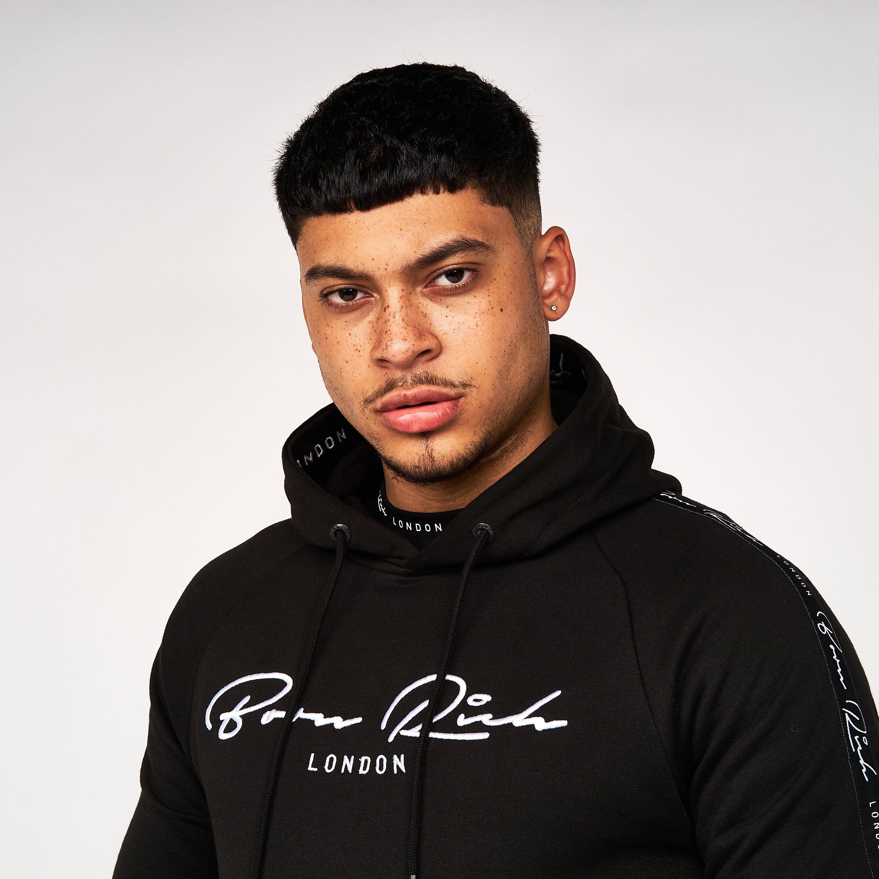 Born Rich Mens Dorigo Hoodie Black