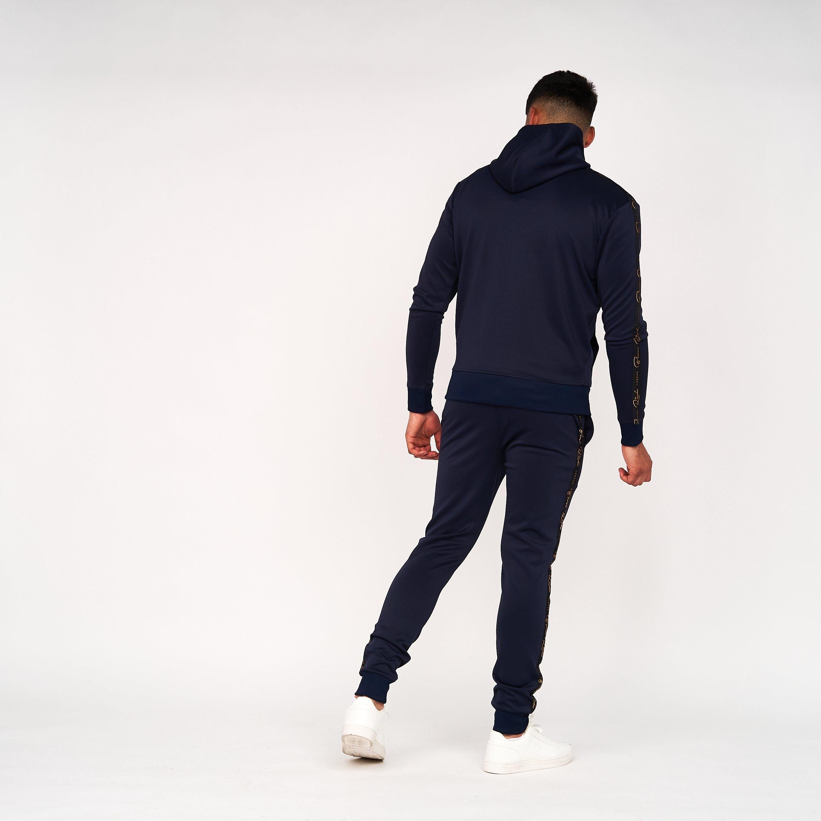 Born Rich Mens Daprela Tracktop Hoodie Sky Captain