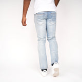 Crosshatch Mens Cadman Straight Jeans Light Wash