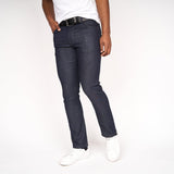 Crosshatch Mens Cadman Straight Jeans Raw Wash