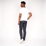 Crosshatch Mens Cadman Straight Jeans Raw Wash