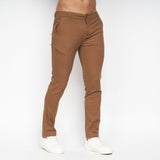Crosshatch Mens Roysden Chinos Cinnamon