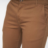 Crosshatch Mens Roysden Chinos Cinnamon
