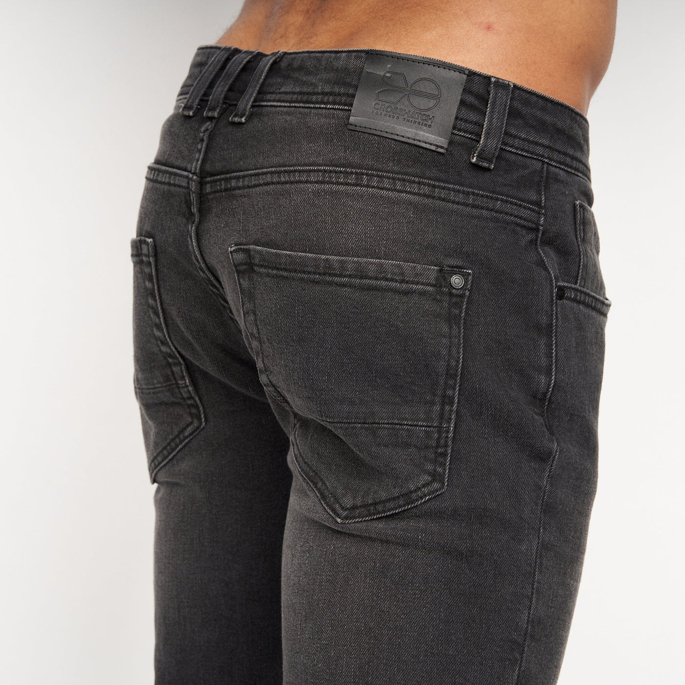 Crosshatch - Sheldons Slim Fit Jeans Black